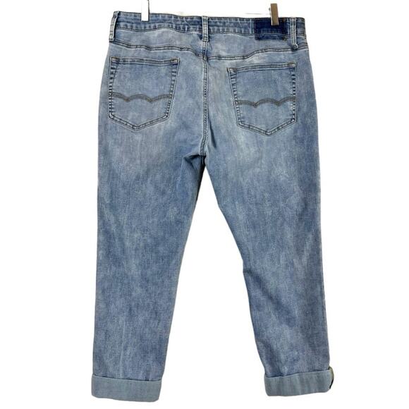 American Eagle Men’s Jeans Skinny Cuffed Light Wash Size 36 Waist - Picture 2 of 8